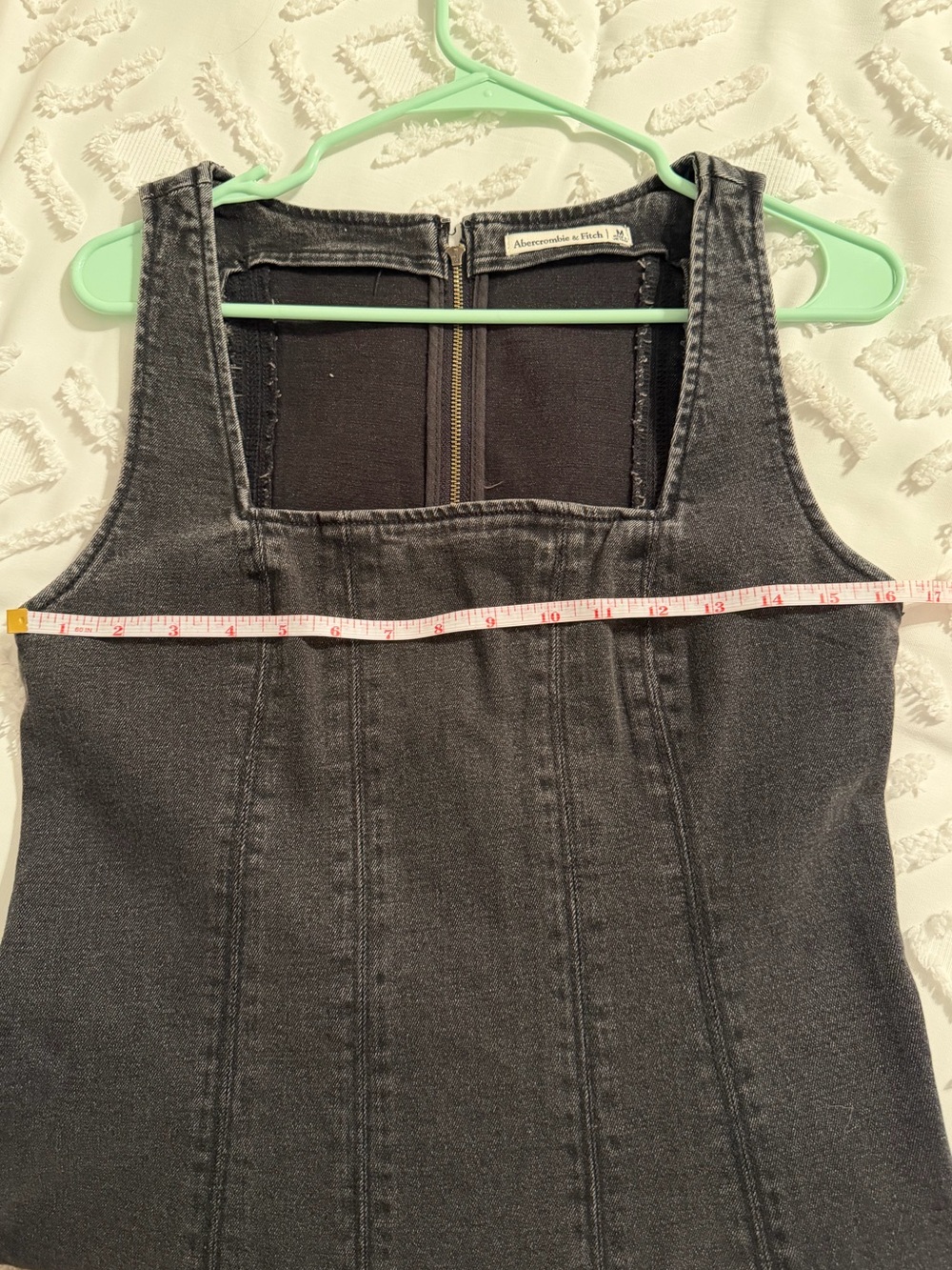 Abercrombie & fitch square neck denim mini dress - Picture 6 of 7